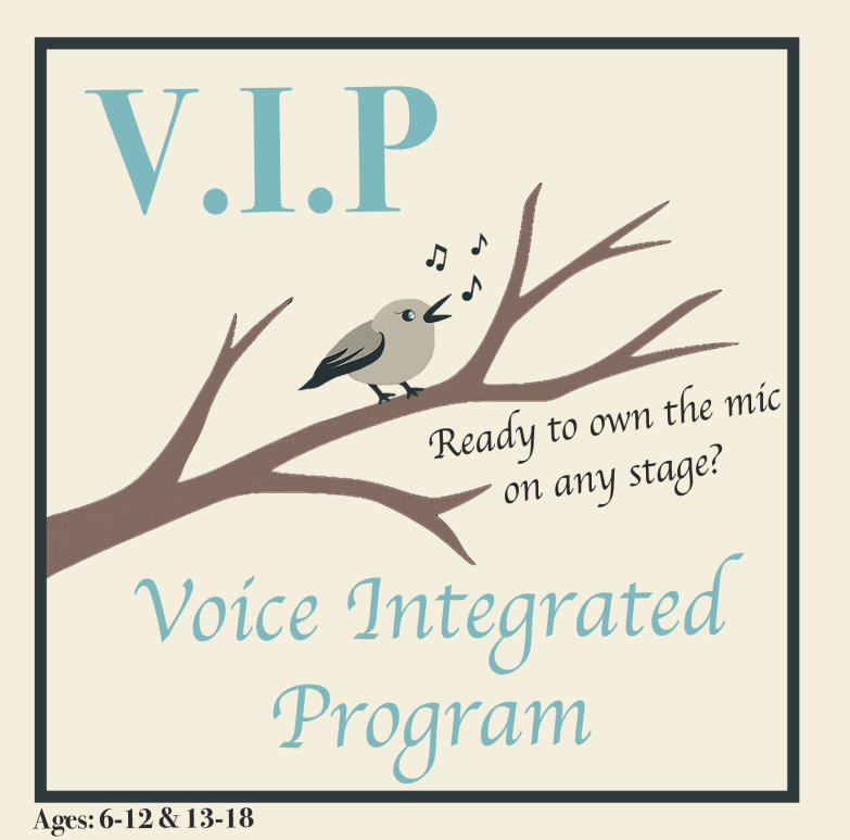 One of the Vocal Teachers Near Me Maria Drost has a young male student performing with two bandmates at the Confident Sing festival